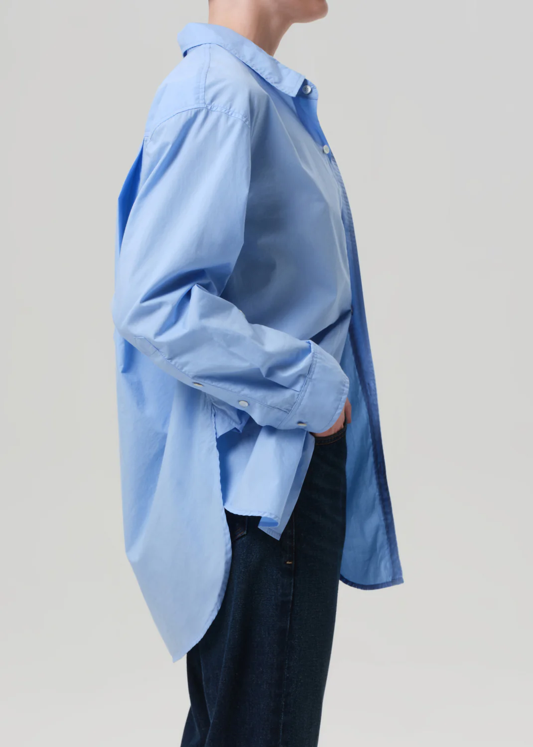 Kayla Shirt in Banker Blue - Image 3