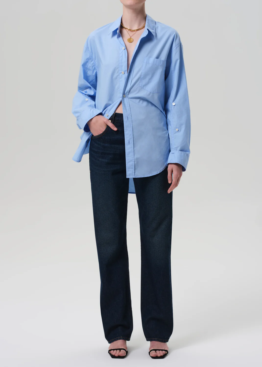Kayla Shirt in Banker Blue - Image 5