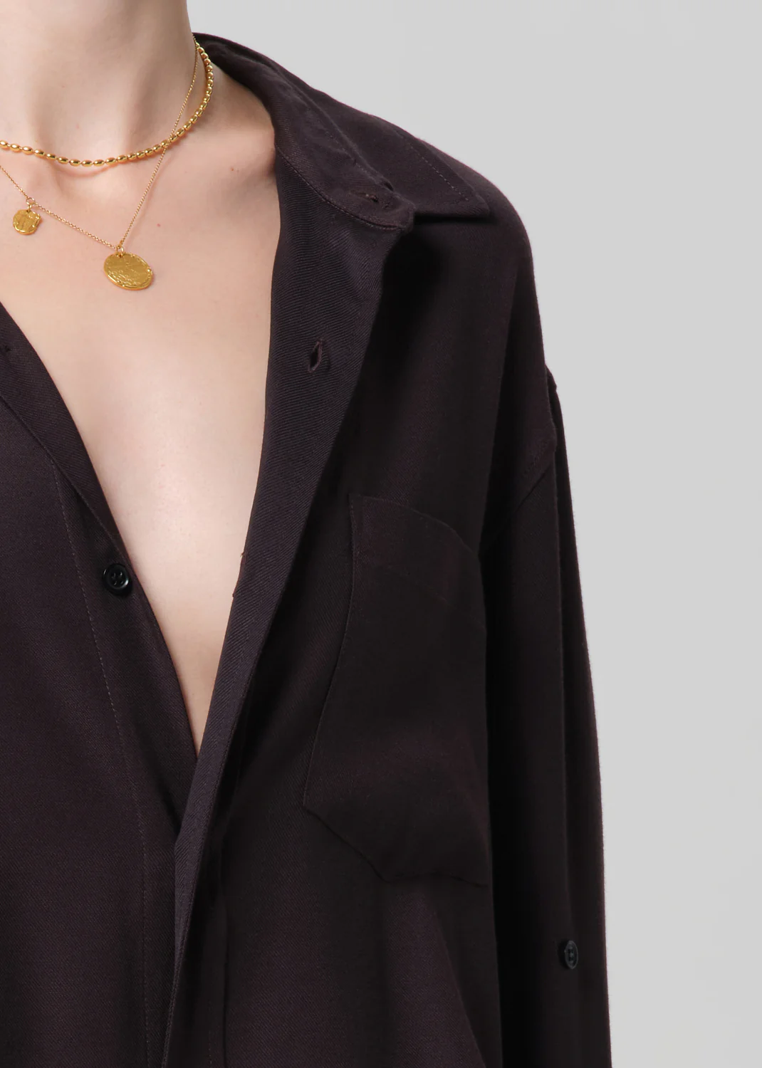Kayla Shirt in Brown - Image 4