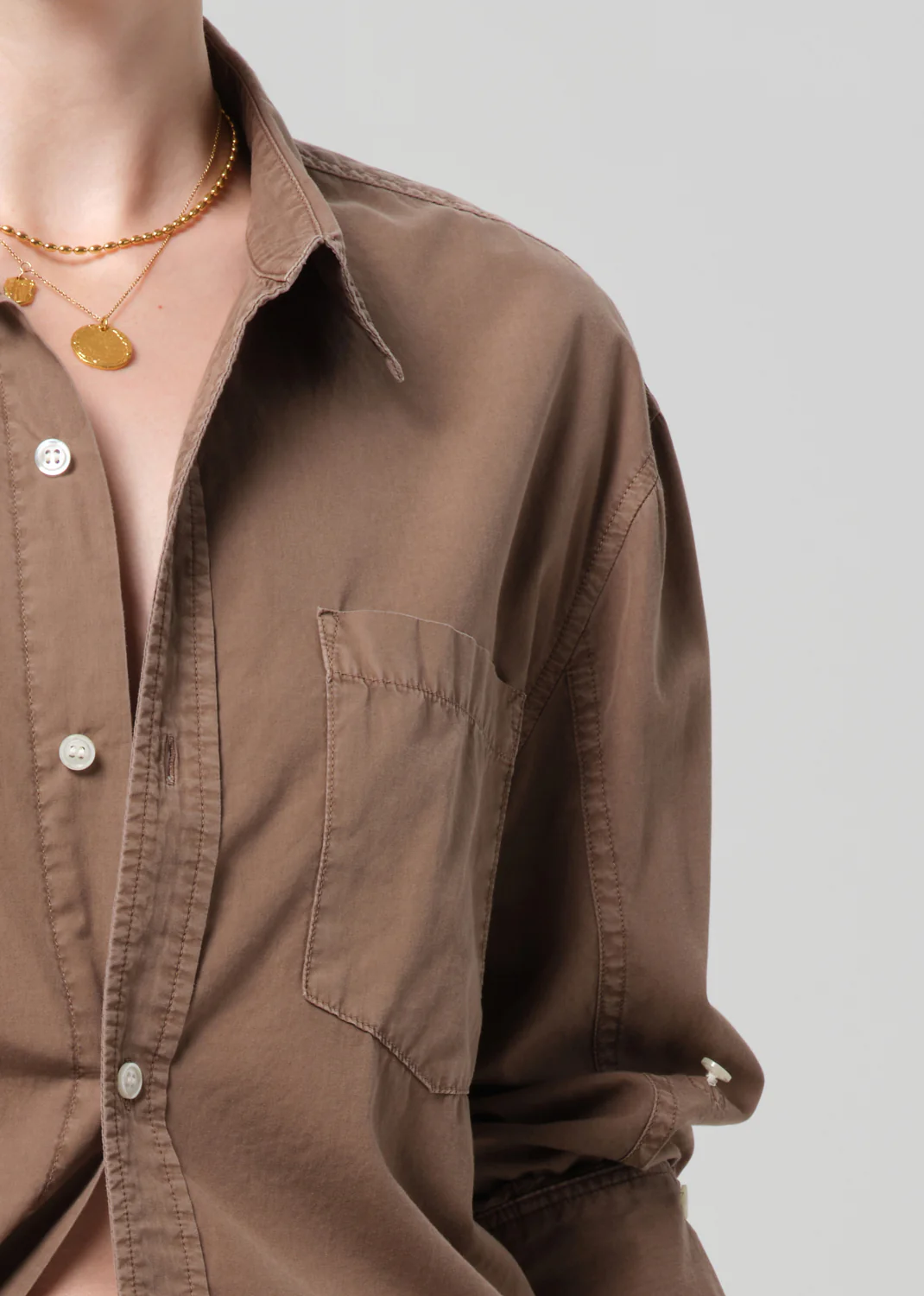 Kayla Shirt in Cocoa - Image 5