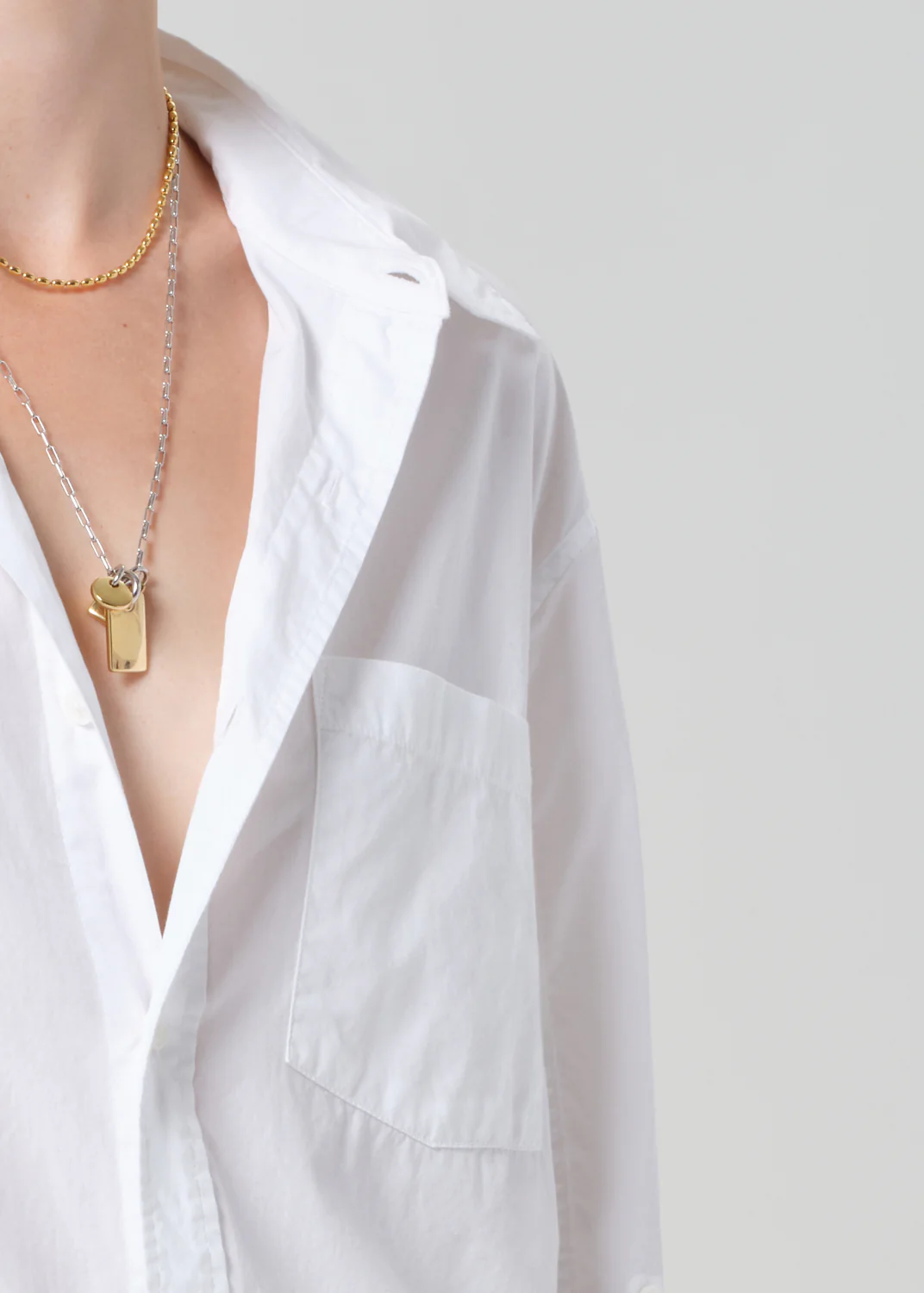 Kayla Shirt in Optic White - Image 4