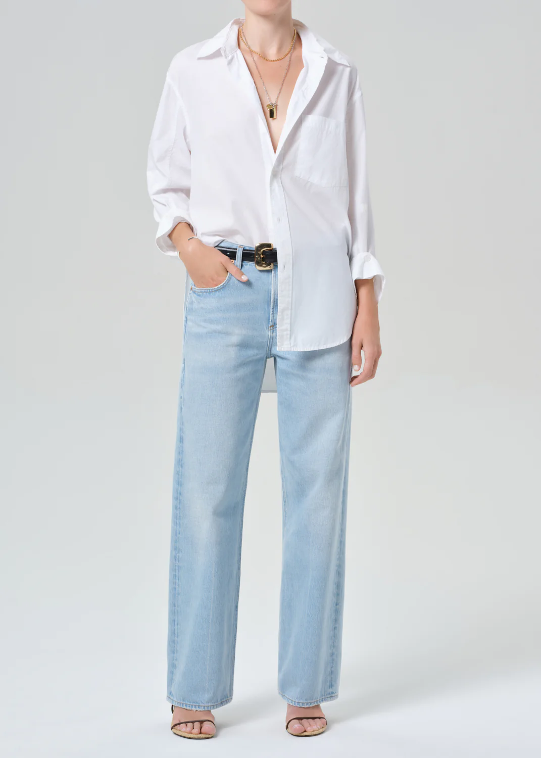 Kayla Shirt in Optic White - Image 5
