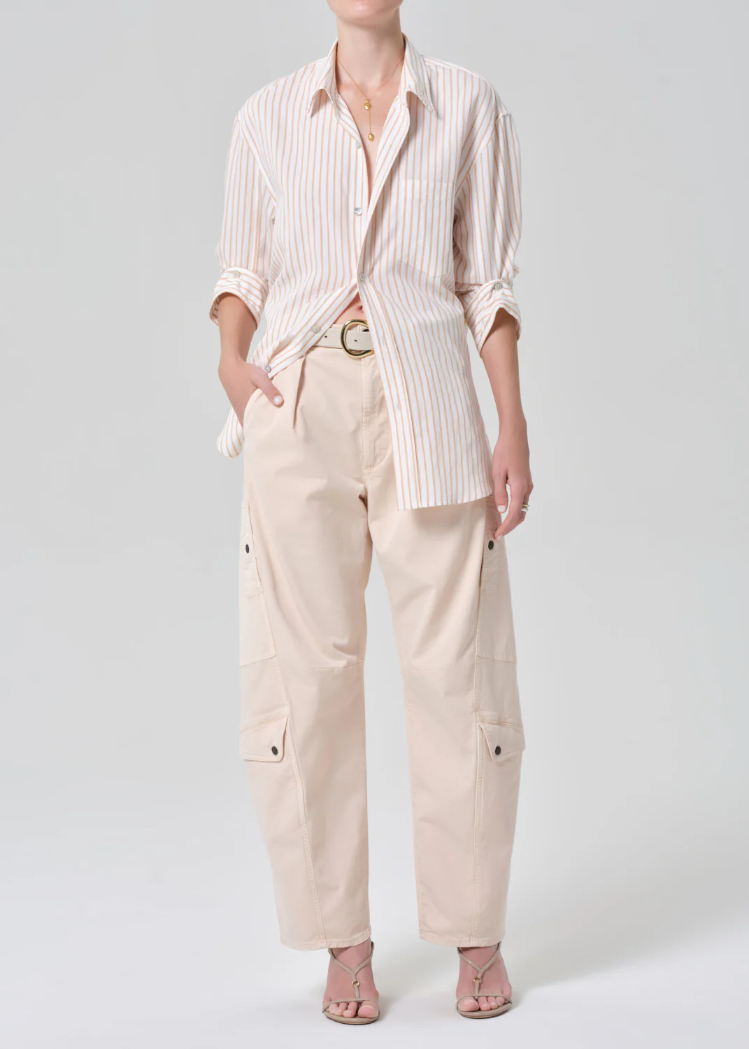 Kayla Shirt in Sherbet Stripe - Image 6