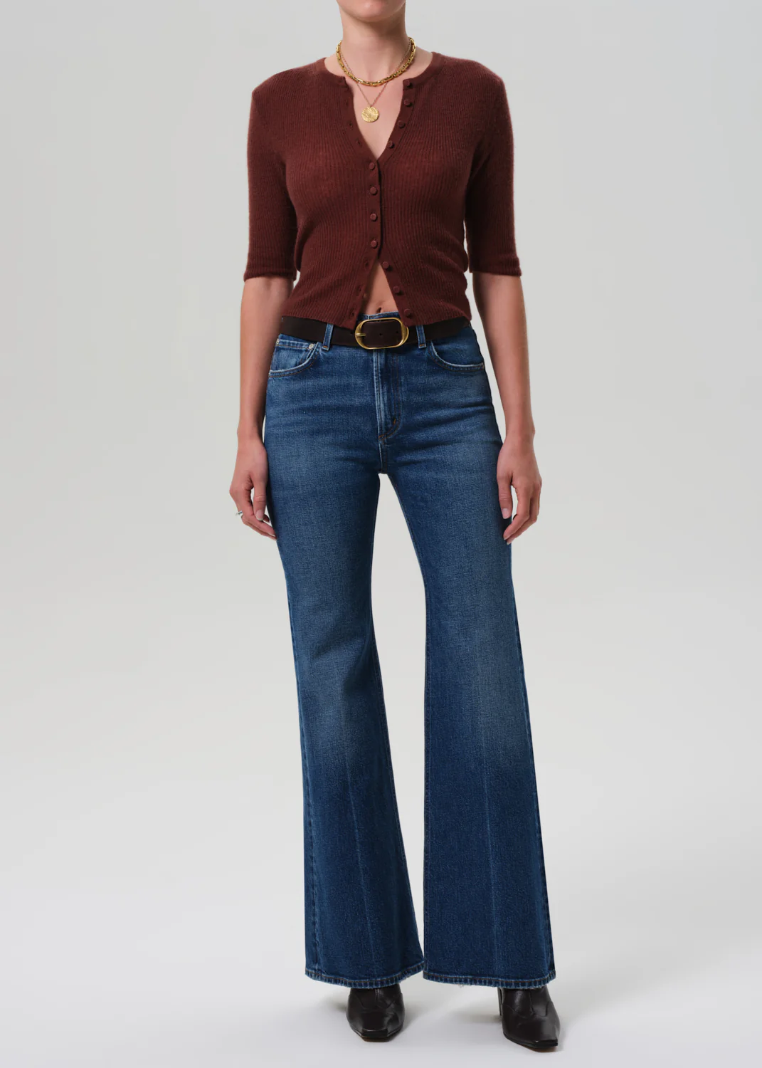 Petite Kimberly 70's Flare in Cruise