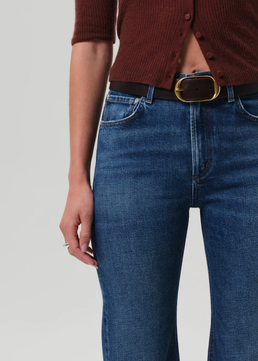 Petite Kimberly 70's Flare in Cruise - Image 5