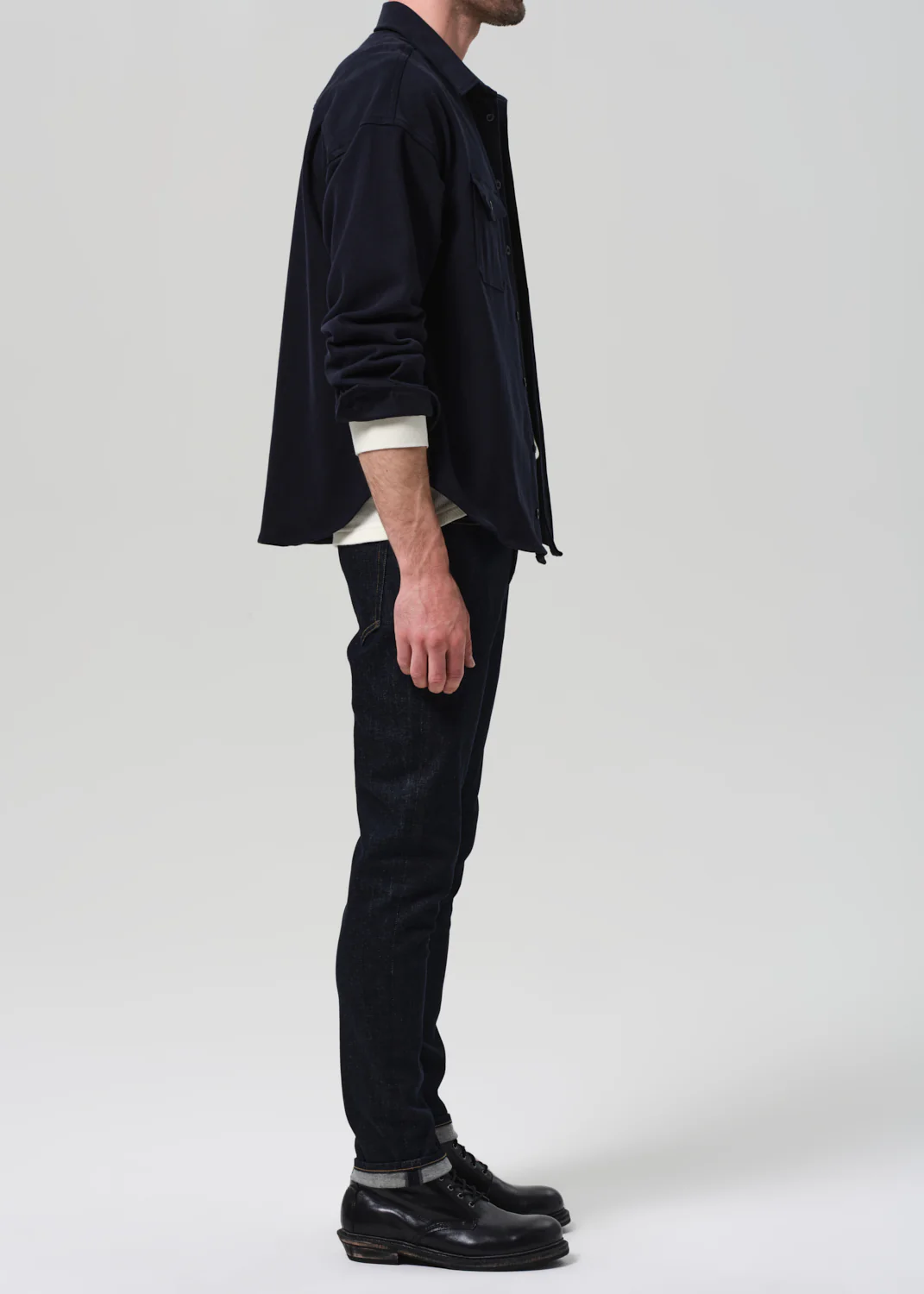 London Tapered Slim Archive in Amaro - Image 4