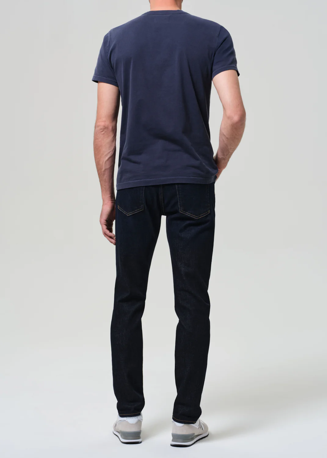 London Tapered Slim Cashmere Denim in Falcon - Image 3