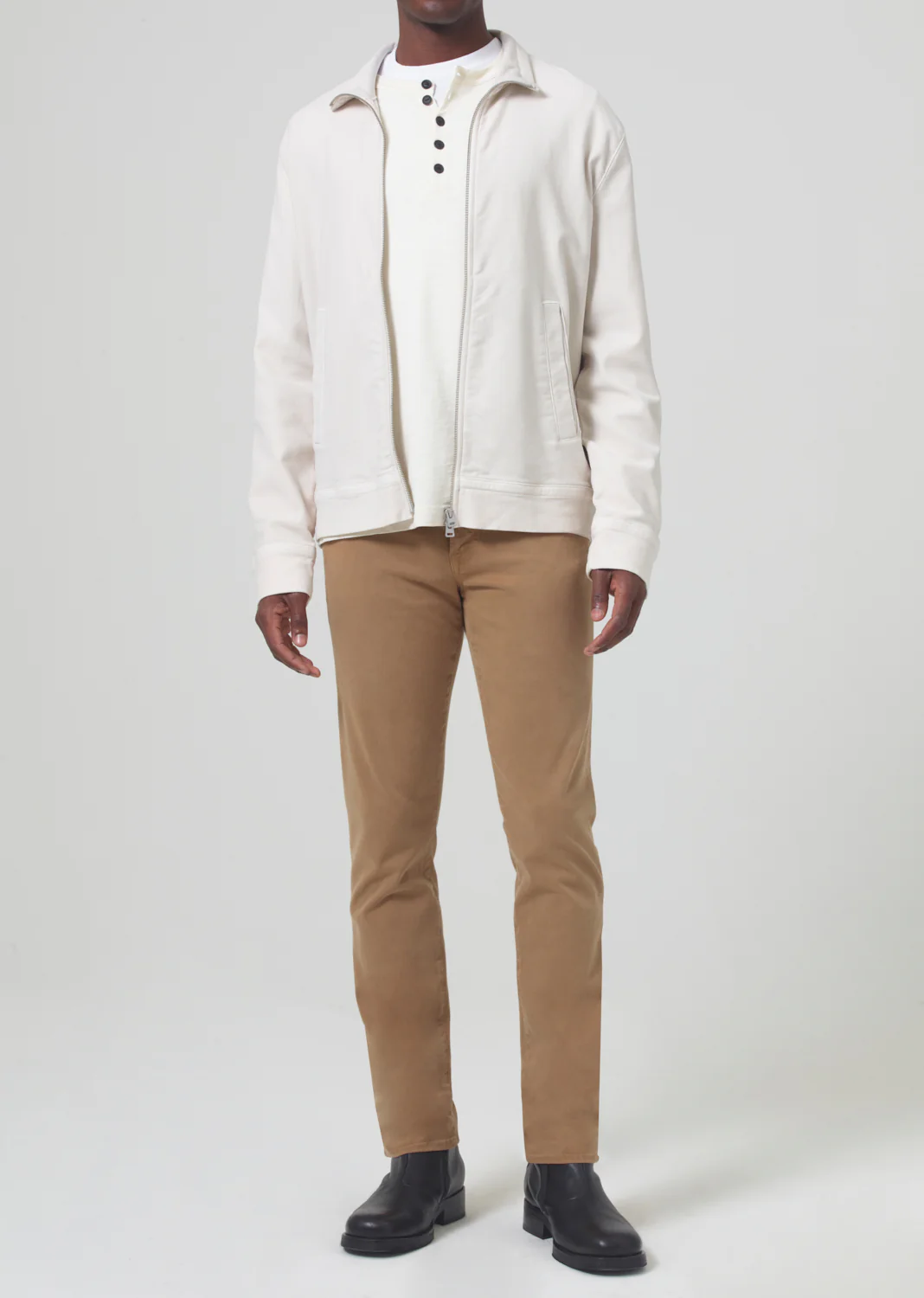 London Tapered Slim Brushed Sateen in Tonnarelli - Image 2