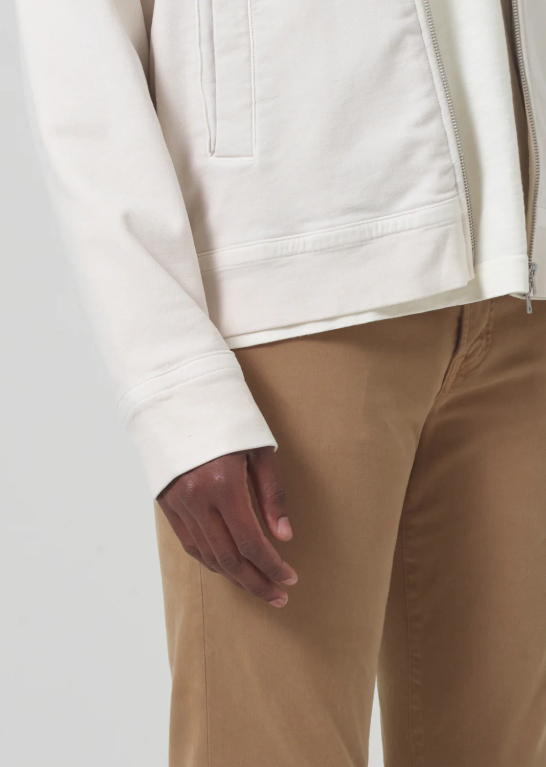 London Tapered Slim Brushed Sateen in Tonnarelli - Image 5