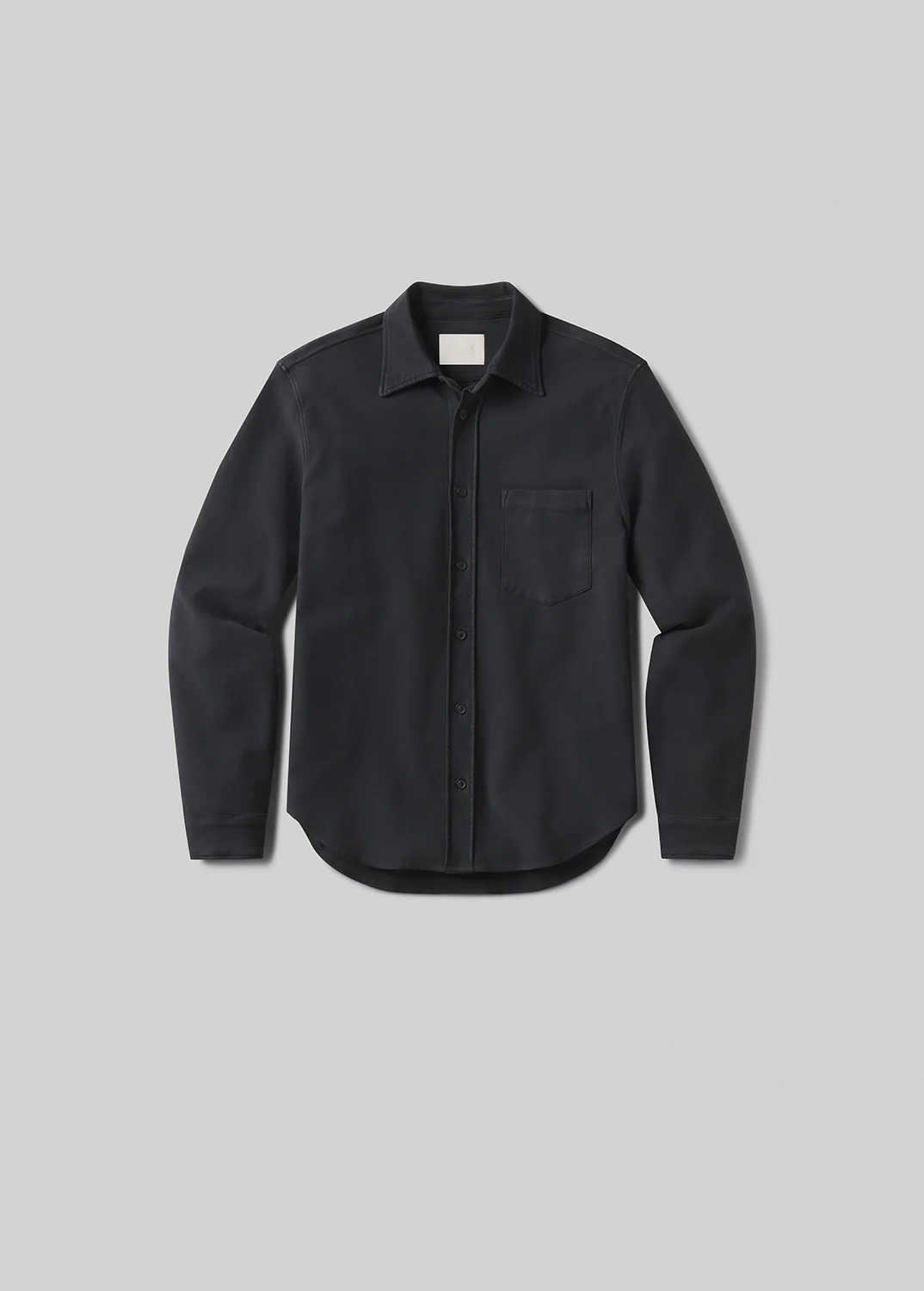 Luca Bucket Dye Shirt French Terry in Gravel