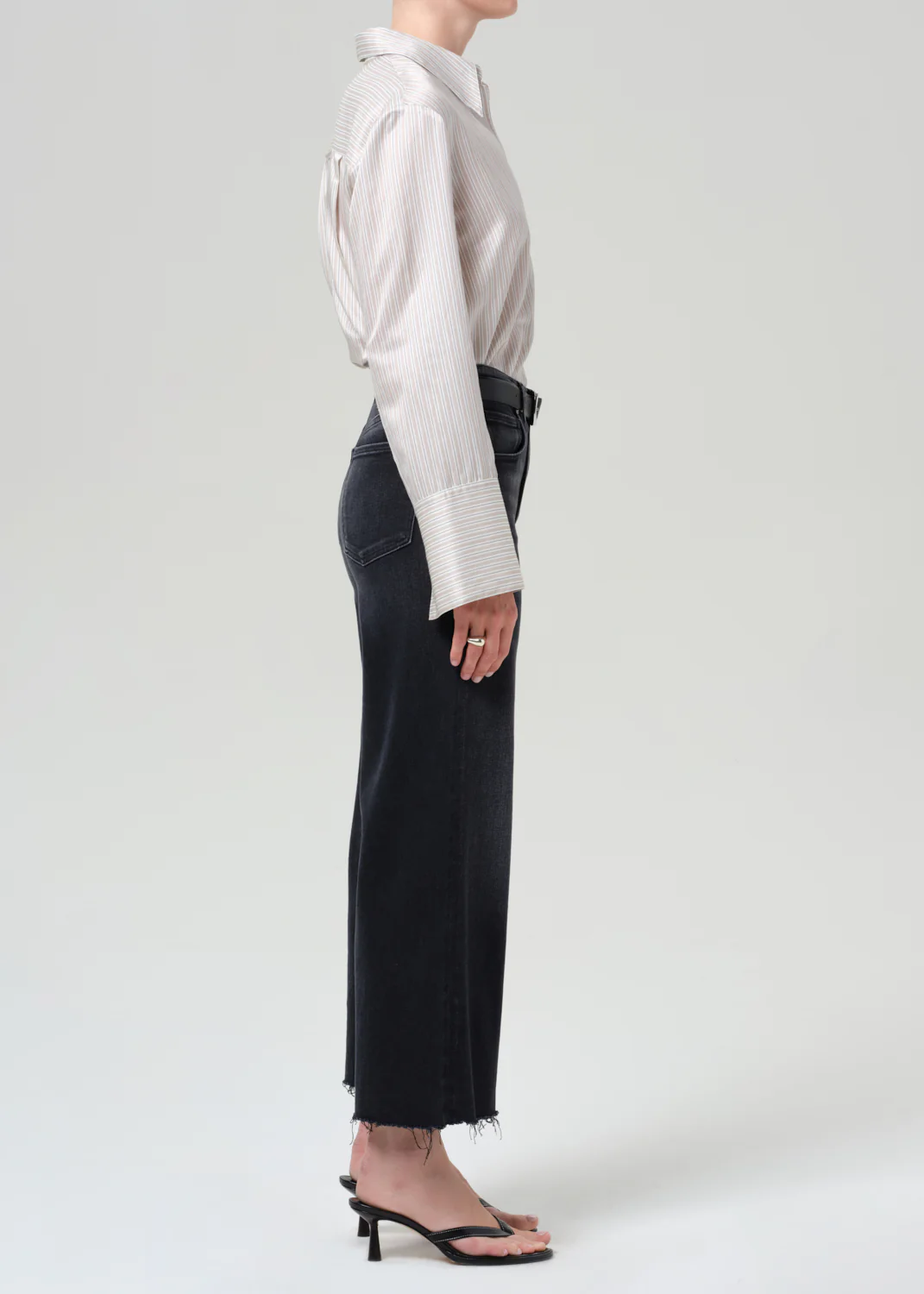 Lyra Wide Leg Crop Raw Hem in Medallion - Image 3