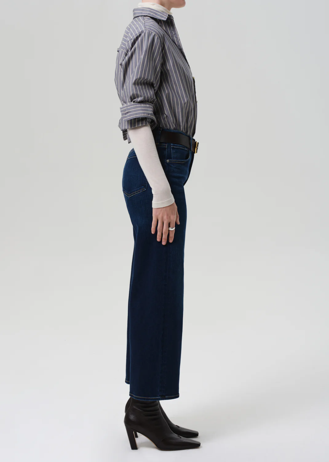 Petite Lyra Wide Leg Crop in Dakota - Image 3