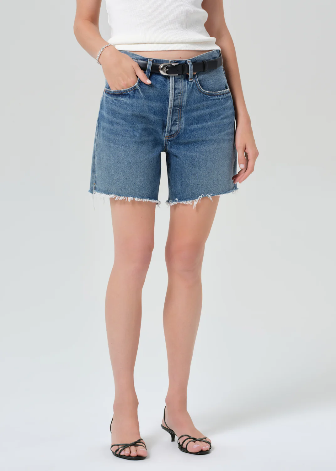 Marlow Long Vintage Short in Amaretto - Image 4