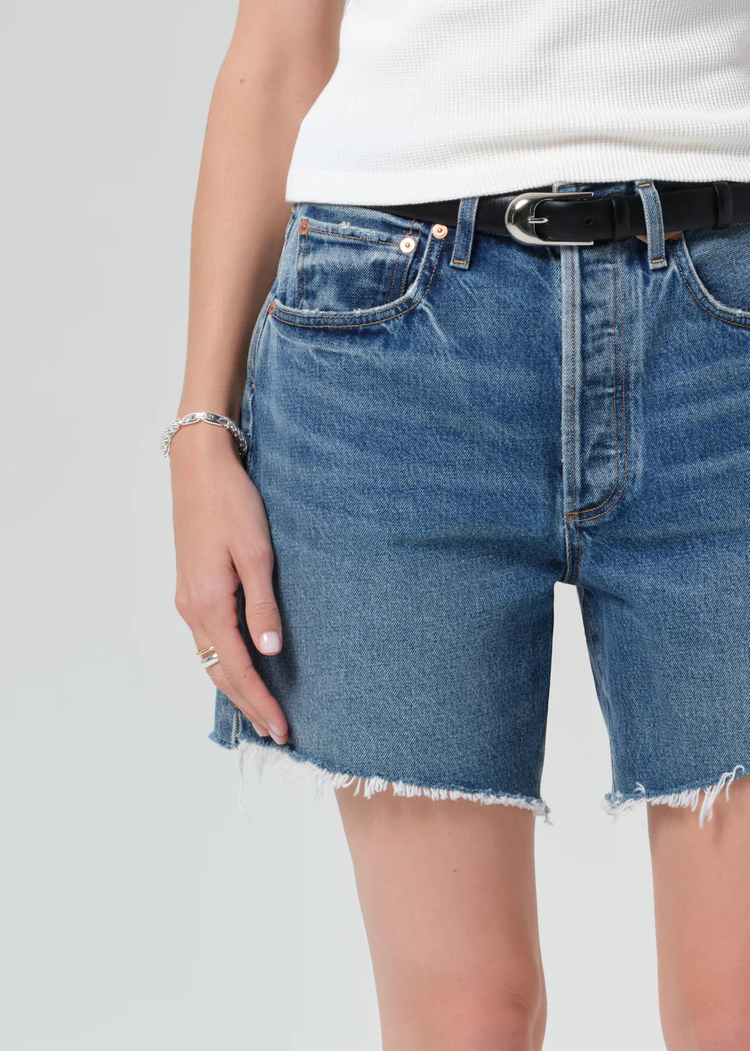 Marlow Long Vintage Short in Amaretto - Image 5