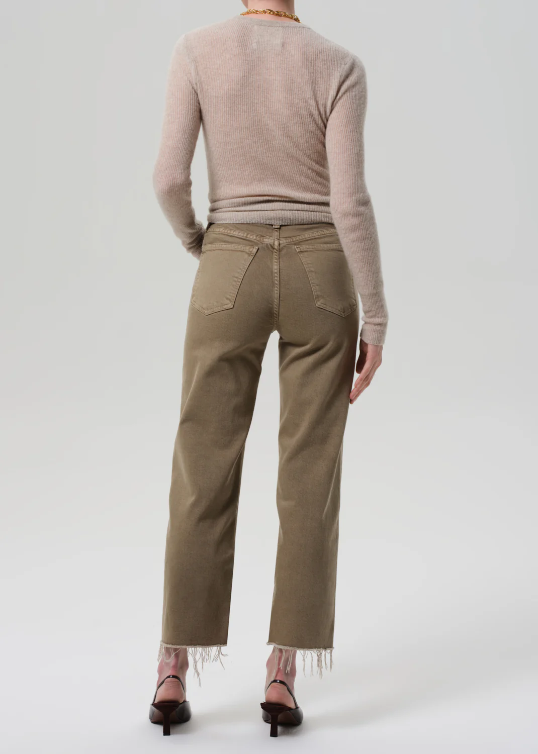 Palma Straight Raw Hem in Bezal - Image 2