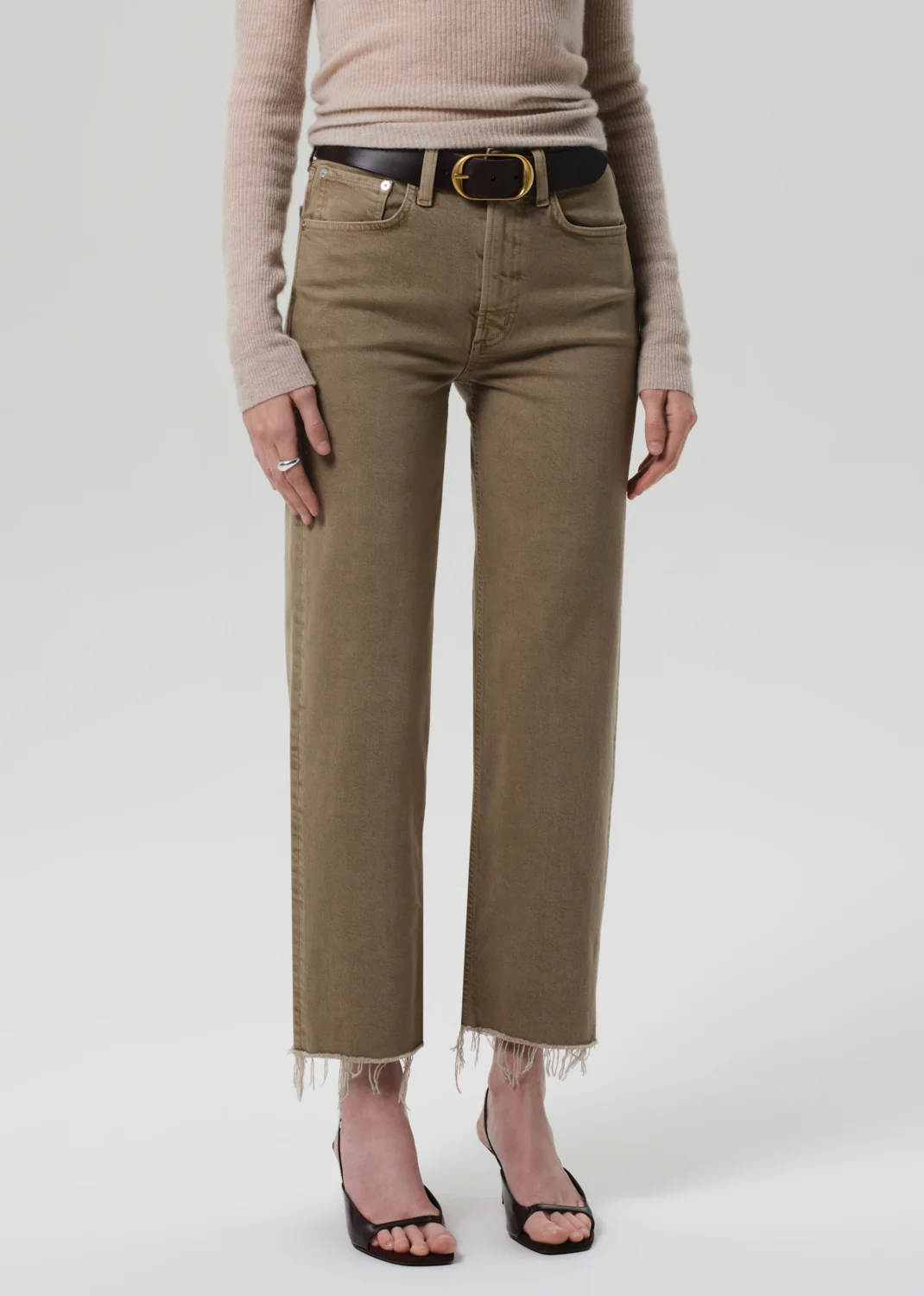 Palma Straight Raw Hem in Bezal - Image 4