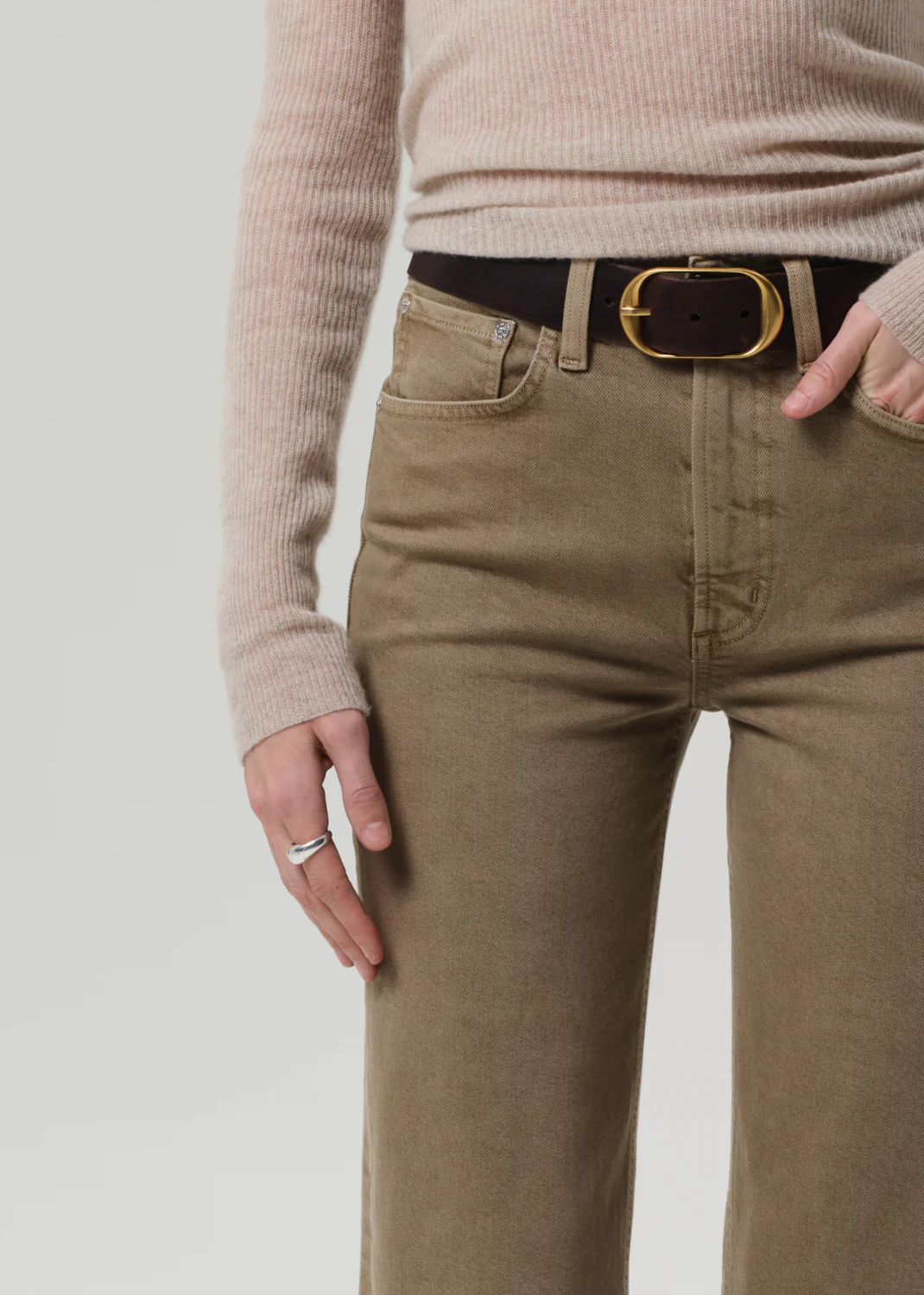 Palma Straight Raw Hem in Bezal - Image 5