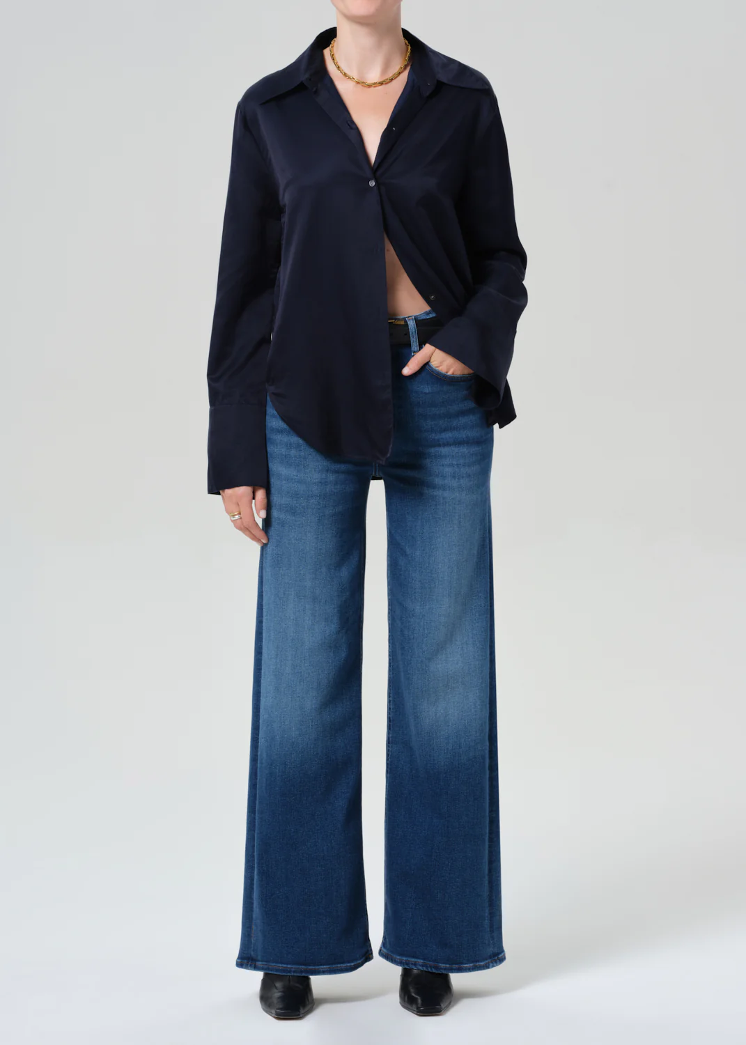 Lyra Long Wide Leg in Ambry