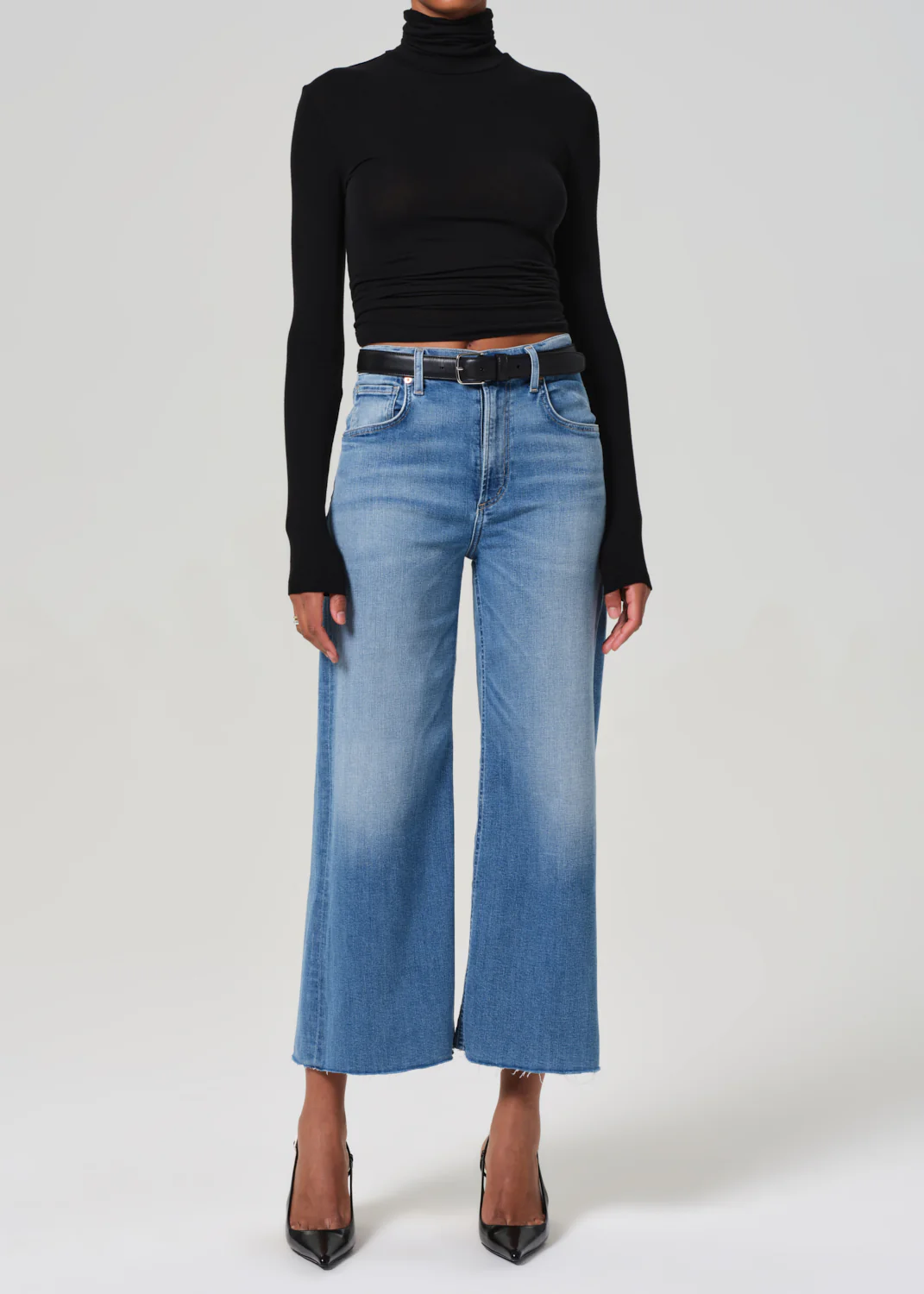 Petite Lyra Wide Leg Crop in Bhodi