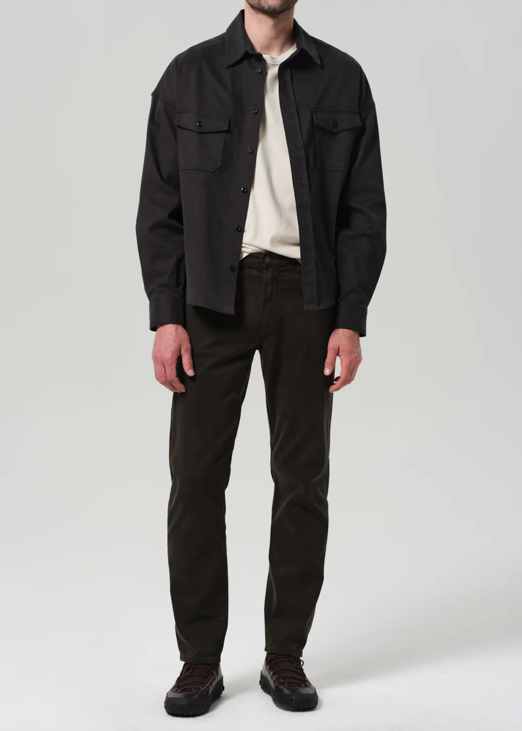 Shigoto Shirt in Grey Green - Image 6