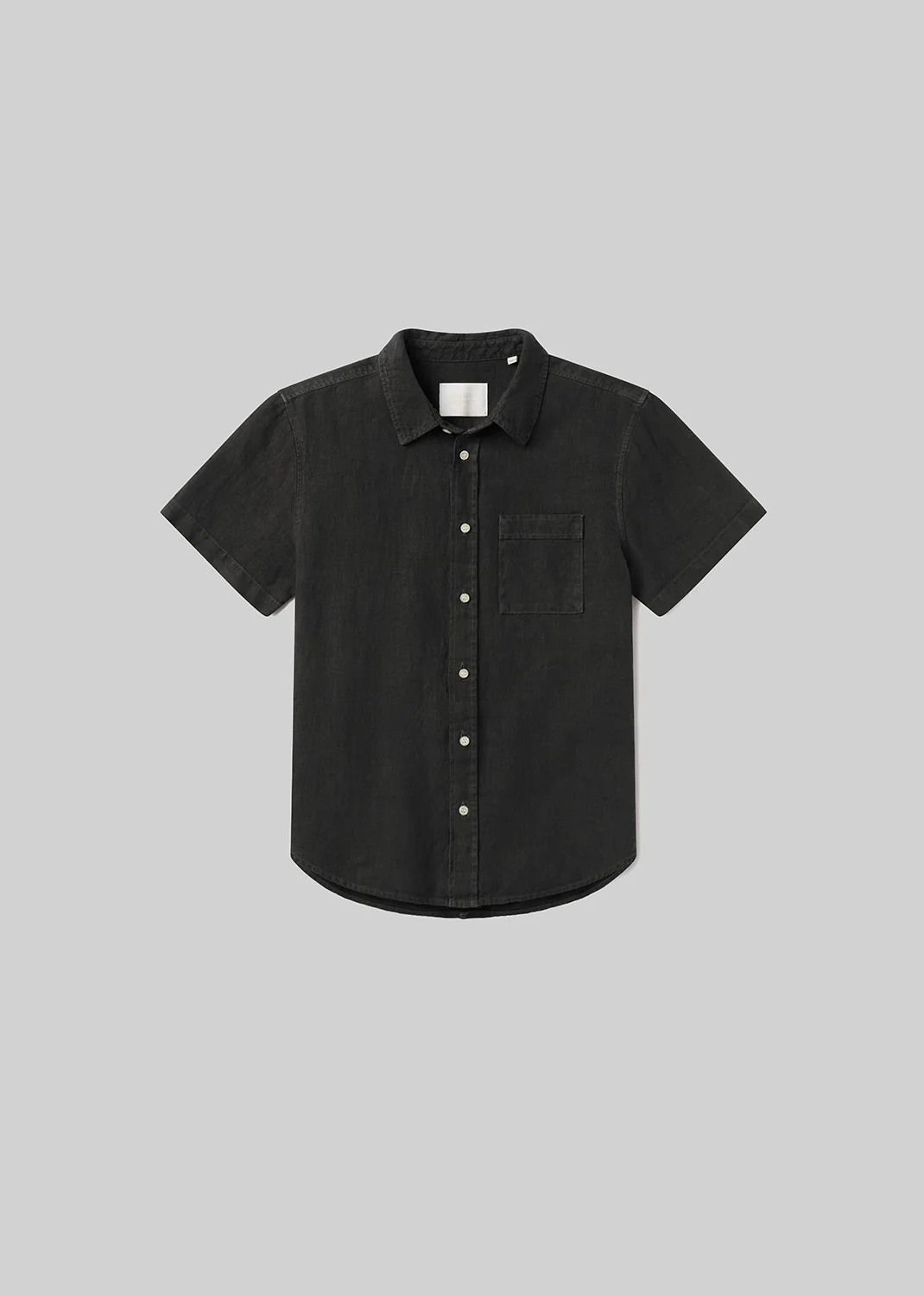Short Sleeve Pocket Cairo Shirt in Washed Black