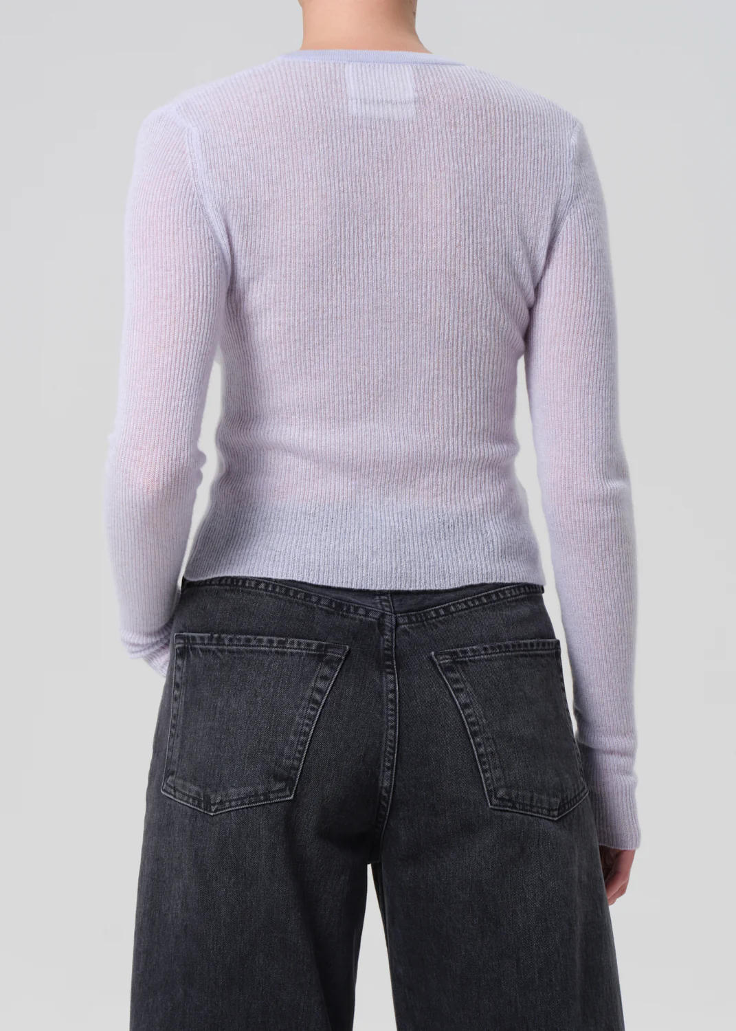 Tabitha Long Sleeve Cardigan in Pale Blue - Image 2