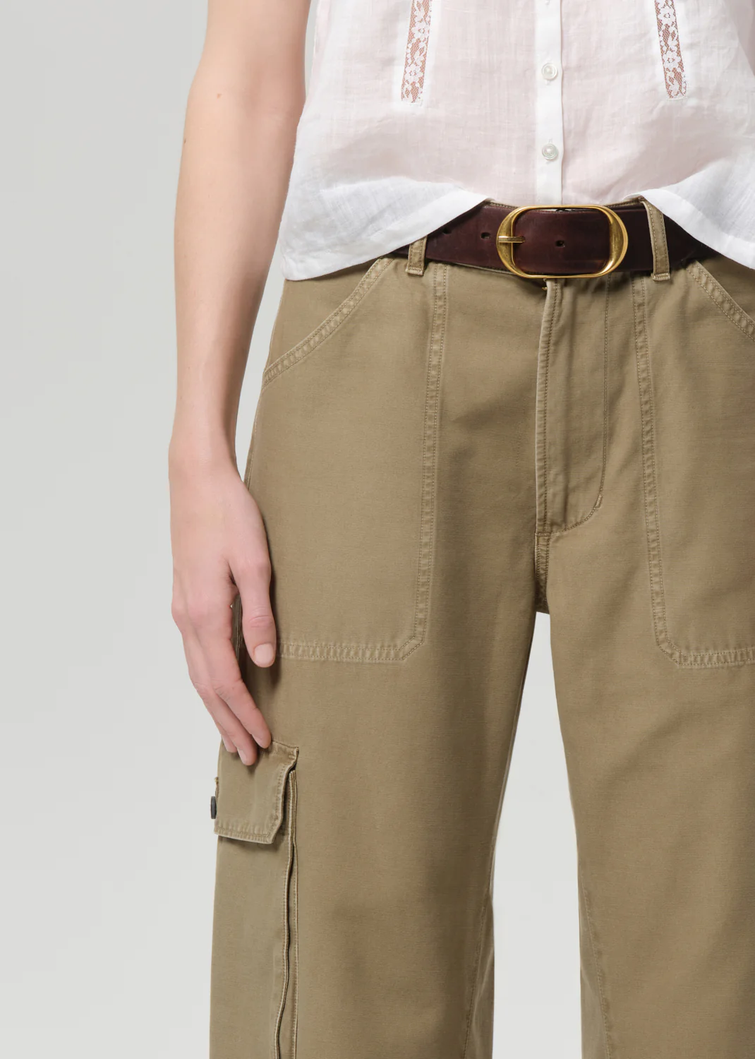 Thassos Twisted Seam Utility Pant in Bezal - Image 5
