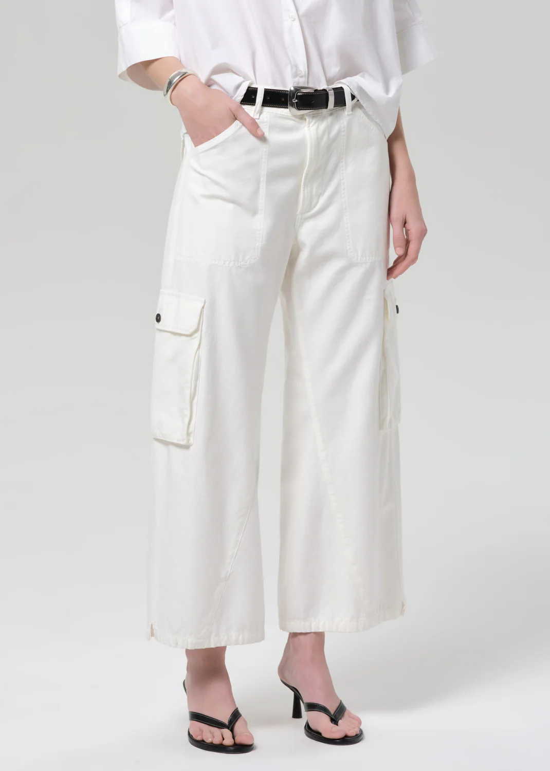 Thassos Twisted Seam Utility Pant in Pashmina - Image 4