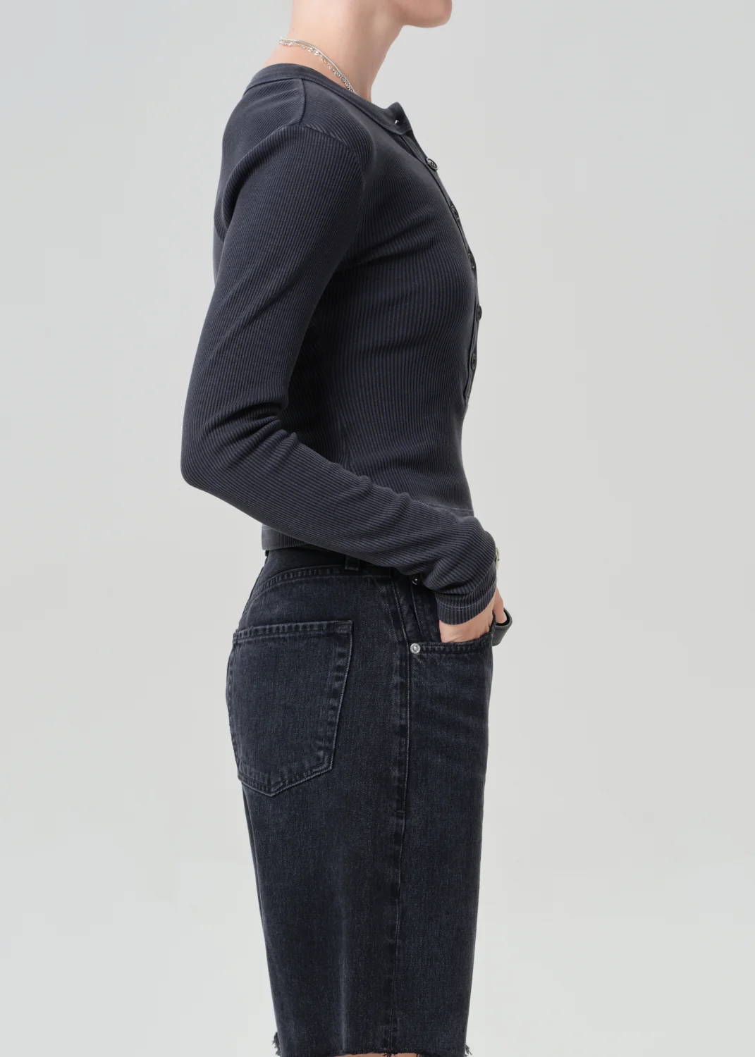 Varra Henley in Charcoal Mineral - Image 3